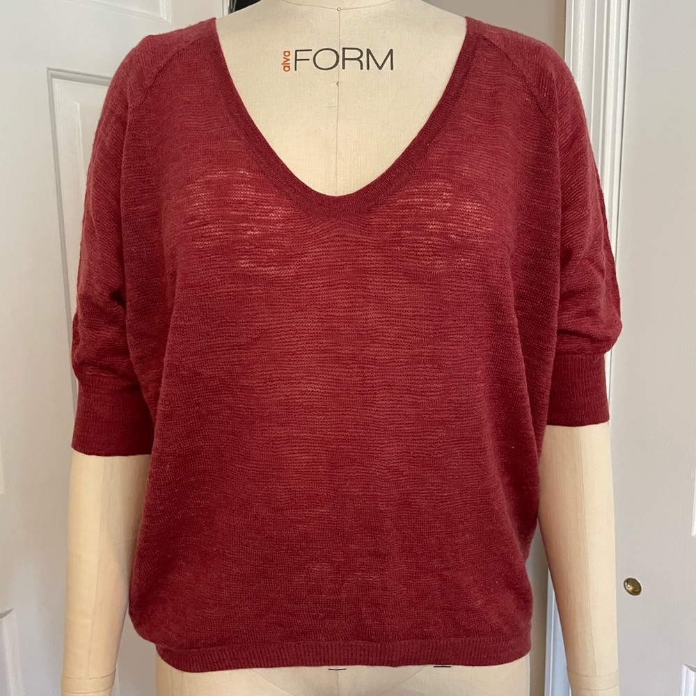 Eileen Fisher Elbow Sleeve Sweater - XS